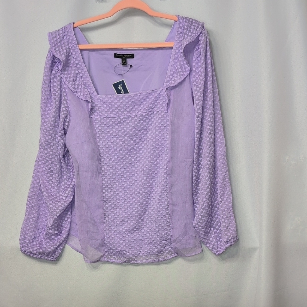 Lavender Textured Women's Blouse